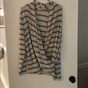 Long sleeve wrap shirt